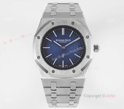 Swiss Replica Audemars Piguet Royal Oak Jumbo Blue Ombre Dial Steel Watch 39mm